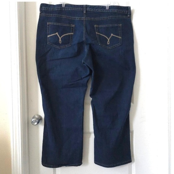 JMS Just My Size Plus Size 26W Bootcut Jeans Dark Wash Stretch Denim Classic Fit - Picture 6 of 7